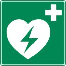 Rettungszeichen (Hinweisschild) Defibrillator 200 x 200...