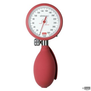boso clinicus I Blutdruckmessgerät rot, Einschlauch m. Klettenmanschette, Ø 60mm