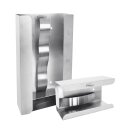 MaiMed® Wandhalter Edelstahl, mit Feder, 1-fache...